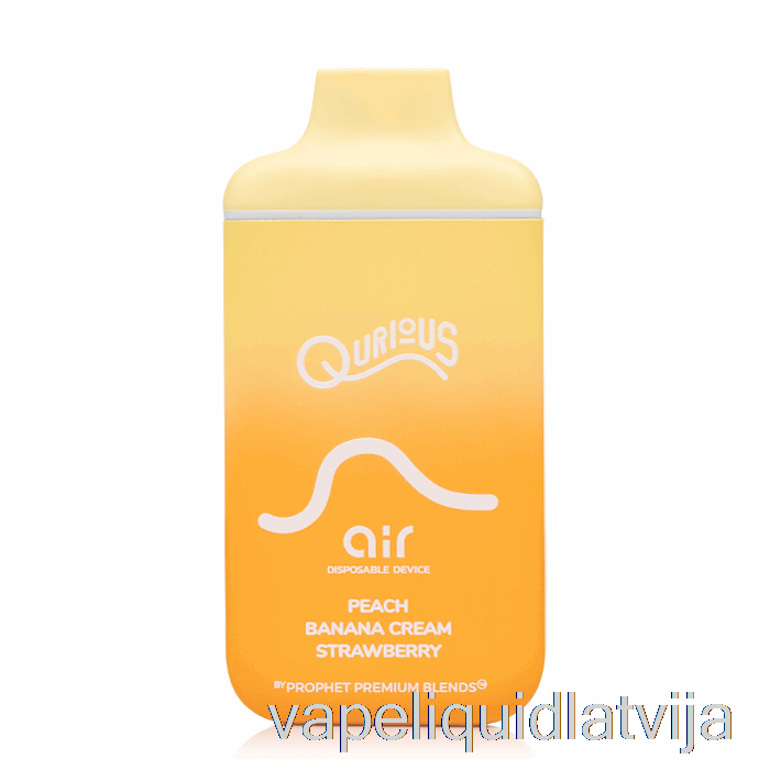 Qurious Air 6000 Vienreizējās Lietošanas Persiku Banānu Krēms Zemeņu Vape šķidrums